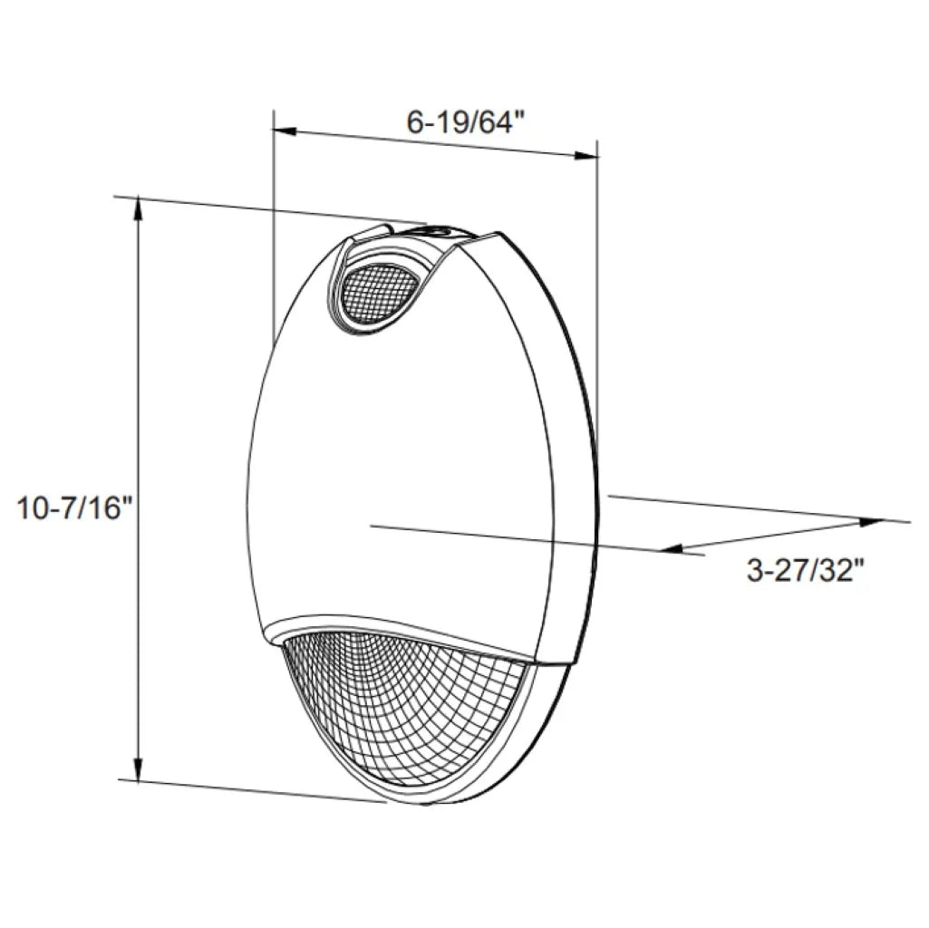Evade Emergency Outdoor Wallpack - 1200Lm - Test Button/Charging Indicator - Self-Test/Self-Diagnostics