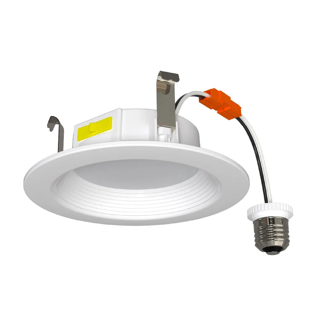 Residential 4" LED Retrofit Downlight - Baffle - 700 Lumens - CCT Selectable - 2700k-5000k - 120V TRIAC DIM