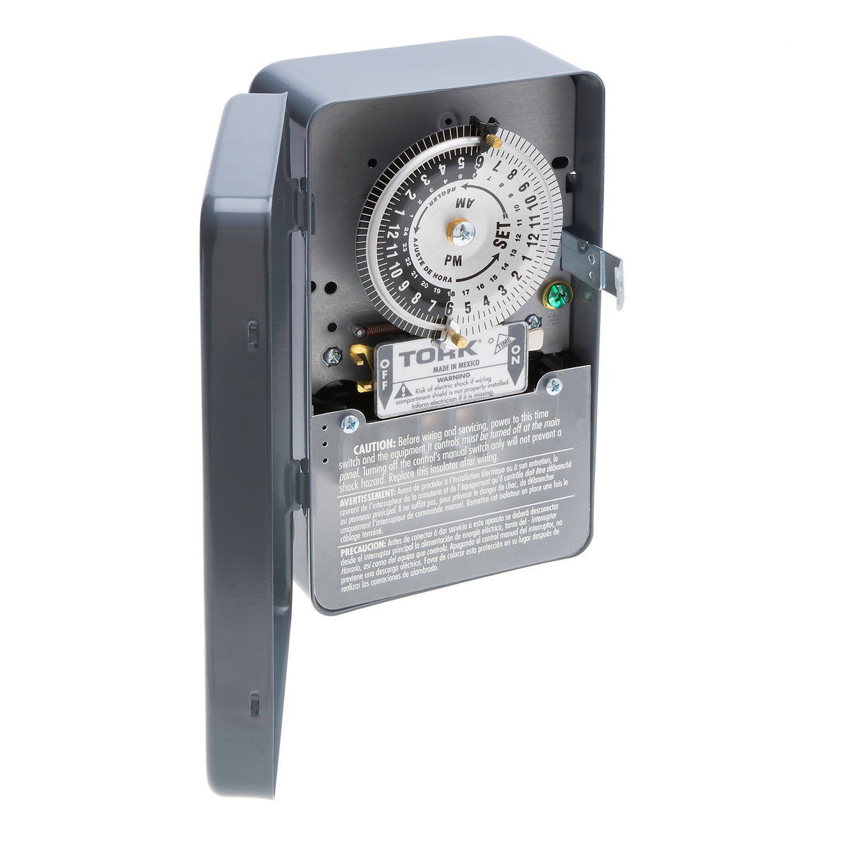 TORK 1109A - 24-Hour Indoor Mechanical Time Switch - 120-277 Volts - DPST Outputs