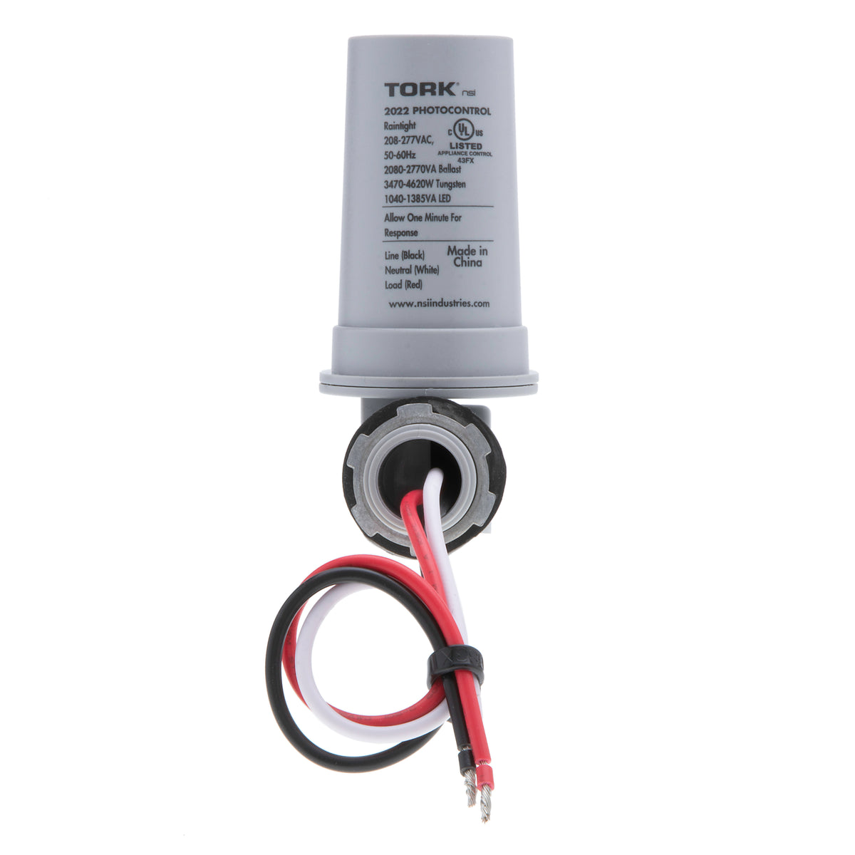 TORK 2022 - 1/2" Stem & Swivel Pencil - Lexan Cover - On 1-5Fc / Off 3-15Fc - 6" Leads - 208-277V