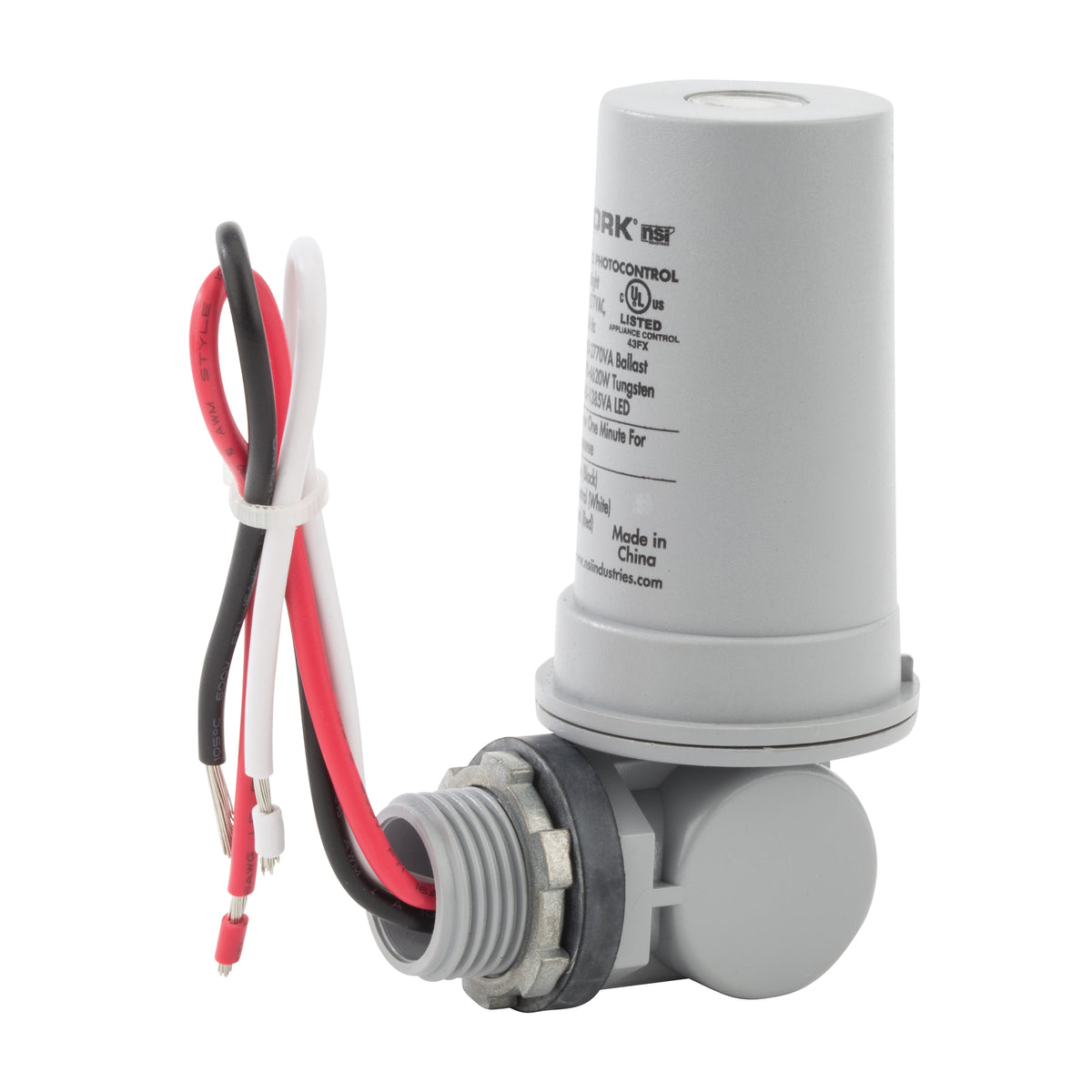 TORK 2022 - 1/2" Stem & Swivel Pencil - Lexan Cover - On 1-5Fc / Off 3-15Fc - 6" Leads - 208-277V
