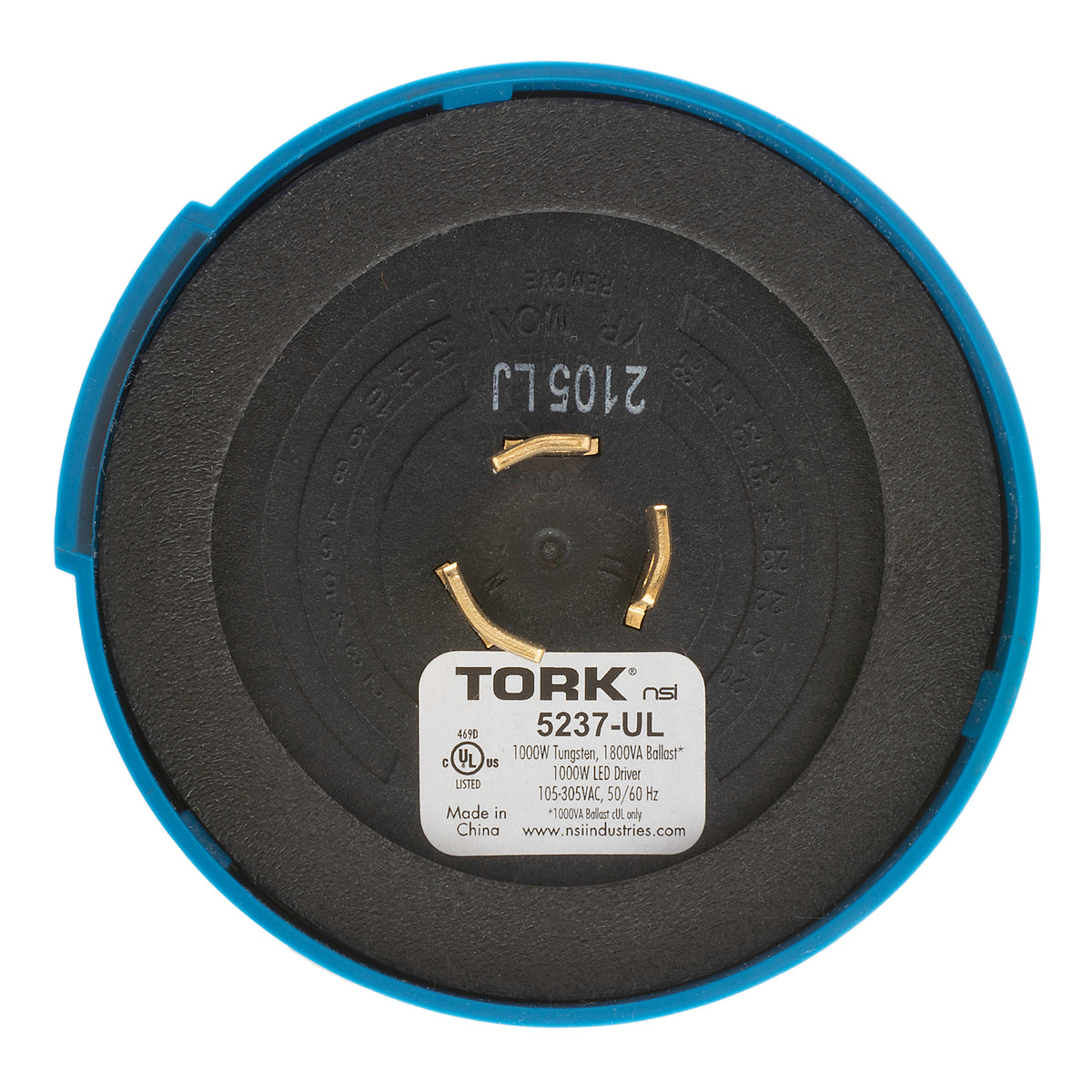 TORK 5237-UL - Electronic Instant Response Turn Lock - On 1.3-1.7, Off/On Ratio 1.5:1 - 105V-305V
