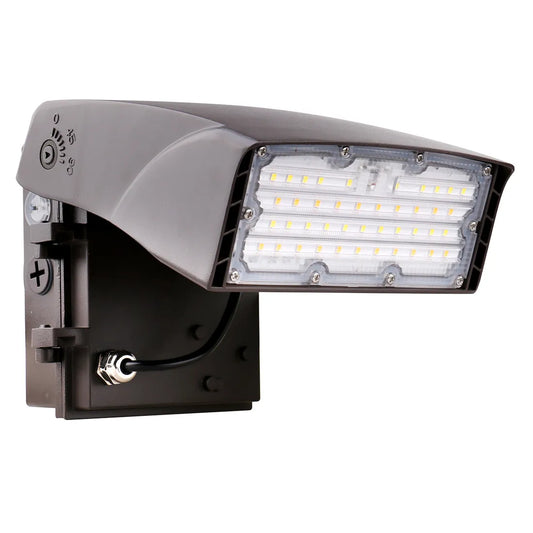 Adjustable Cutoff LED Wallpack - XLarge - 11,110-16,738Lm - Selectable Wattage and Color Temp - with PC