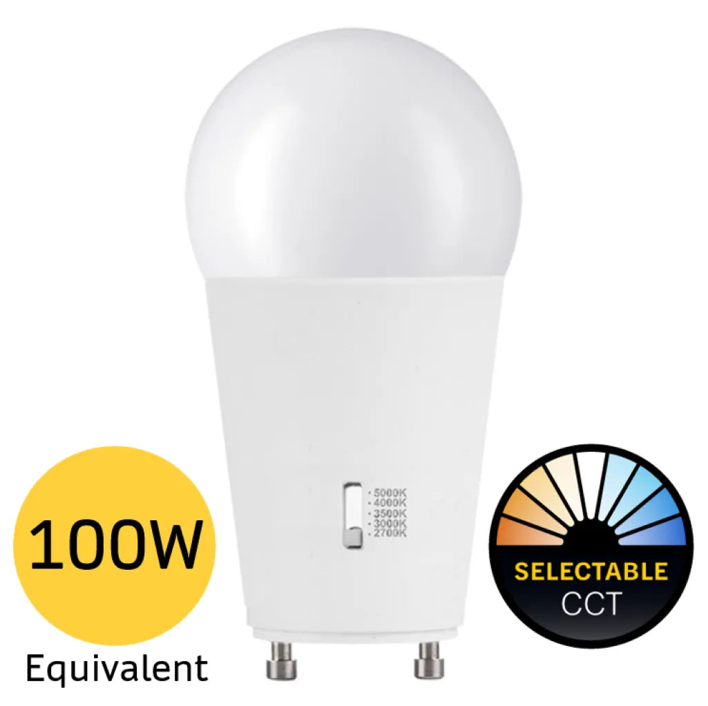 LED A19 GU24 Base 15 Watt (100 Watt Equivalent) Dimmable 120V