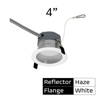 Commercial 4" LED Downlight Retrofit - 600-1000 Lumens - CCT Selectable - 2700k-5000k - 120-277v - TRIAC/ELV & 0-10V