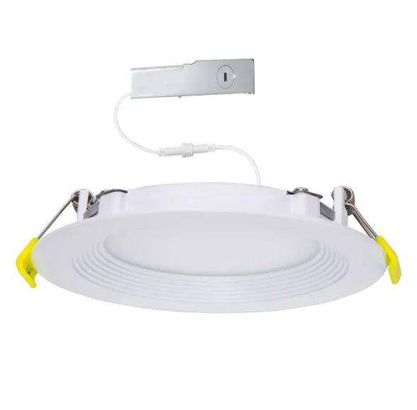 Slim 6" LED Downlight - 820-1230Lm - Baffle Trim - Wattage and CCT Selectable - 120-277v Dimmable