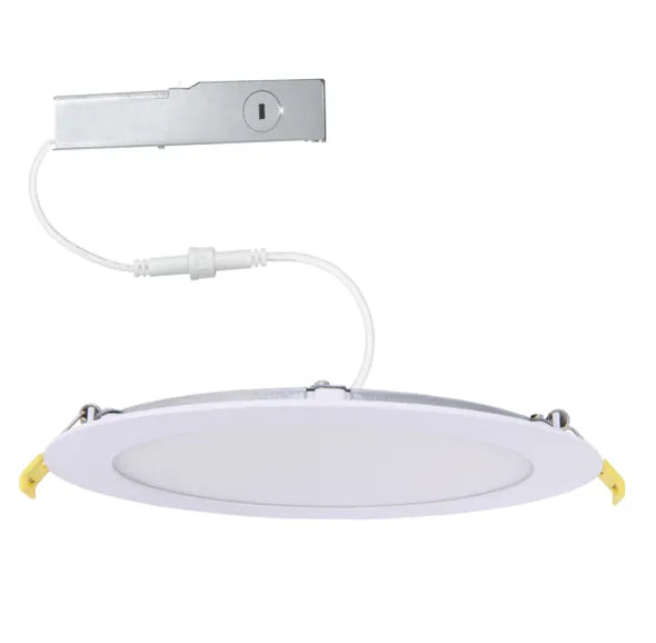 Slim 6" LED Downlight - 820-1230Lm - Smooth Trim - Wattage and CCT Selectable - 120-277v Dimmable