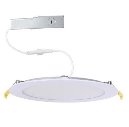 Slim 6" LED Downlight - 820-1230Lm - Smooth Trim - Wattage and CCT Selectable - 120-277v Dimmable