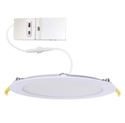 Slim 6" LED Downlight - 820-1230Lm - Smooth Trim - Wattage and CCT Selectable - 120-277v Dimmable