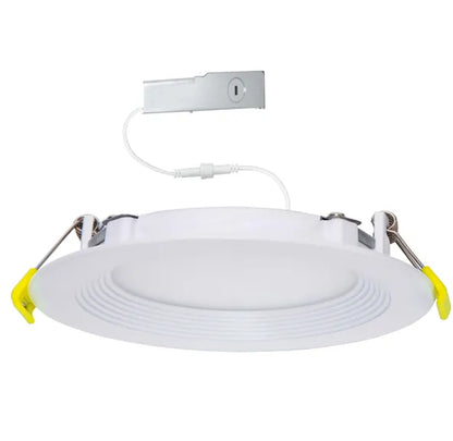 Slim 8" LED Downlight - 820-1230Lm - Baffle Trim - Wattage and CCT Selectable - 120-277v Dimmable