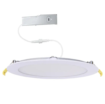 Slim 8" LED Downlight - 820-1230Lm - Smooth Trim - Wattage and CCT Selectable - 120-277v Dimmable