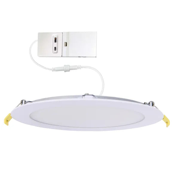 Slim 8" LED Downlight - 820-1230Lm - Smooth Trim - Wattage and CCT Selectable - 120-277v Dimmable