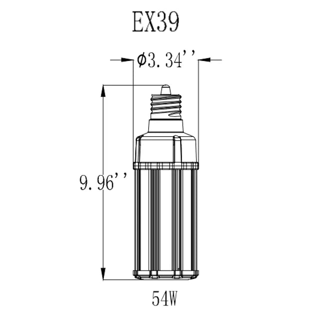 54W LED Retrofit - Mogul Base - 8,370 Max Lumens - HID54-CS-EX39-LED