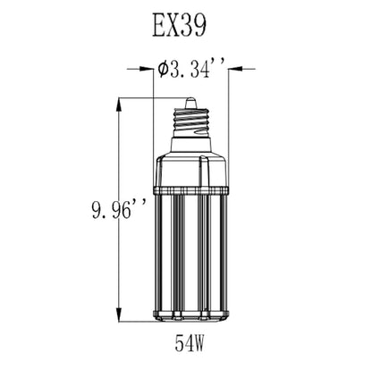 54W LED Retrofit - Mogul Base - 8,370 Max Lumens - HID54-CS-EX39-LED