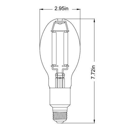 LED HID Filament ED23.5 Lamp 20W 22K/40K/50K E26 Base 3000 Lumens (70w Equiv)
