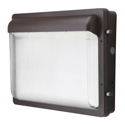 Low Profile Large LED Wallpack - 13,000-19,000Lm - Selectable Wattage and Color Temp - with PC