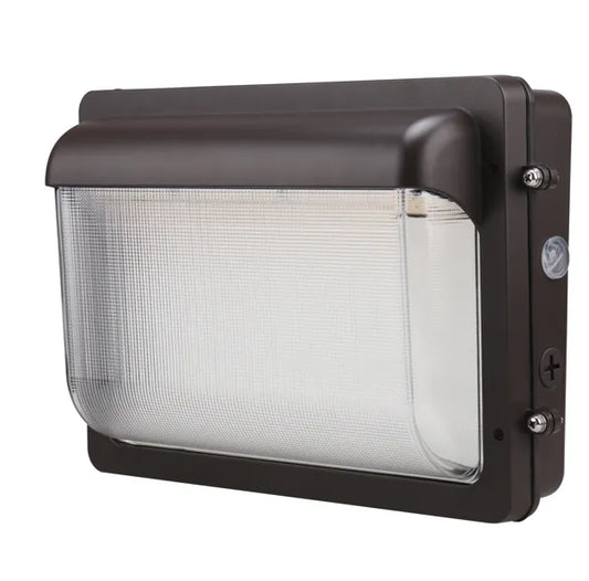 Low Profile Medium High Lumen LED Wallpack - 9,000-13,000Lm - Selectable Wattage and Color Temp - with PC