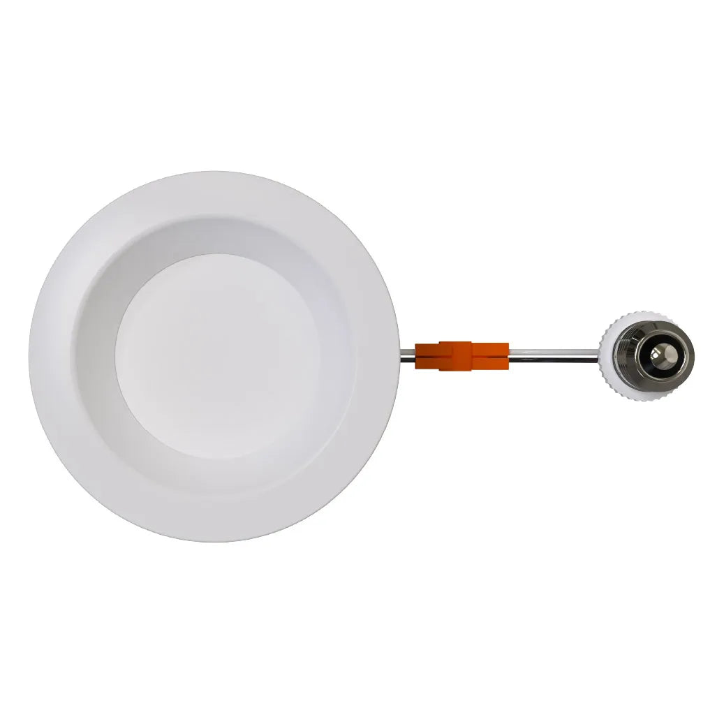 Residential 6" LED Retrofit Downlight - Smooth Trim - 900 Lumens - CCT Selectable - 2700k-5000k - 120V TRIAC DIM