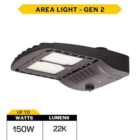 Sektor Area Lights - Medium - 15,000-22,000Lm - Selectable - Gen2 - Bronze/White